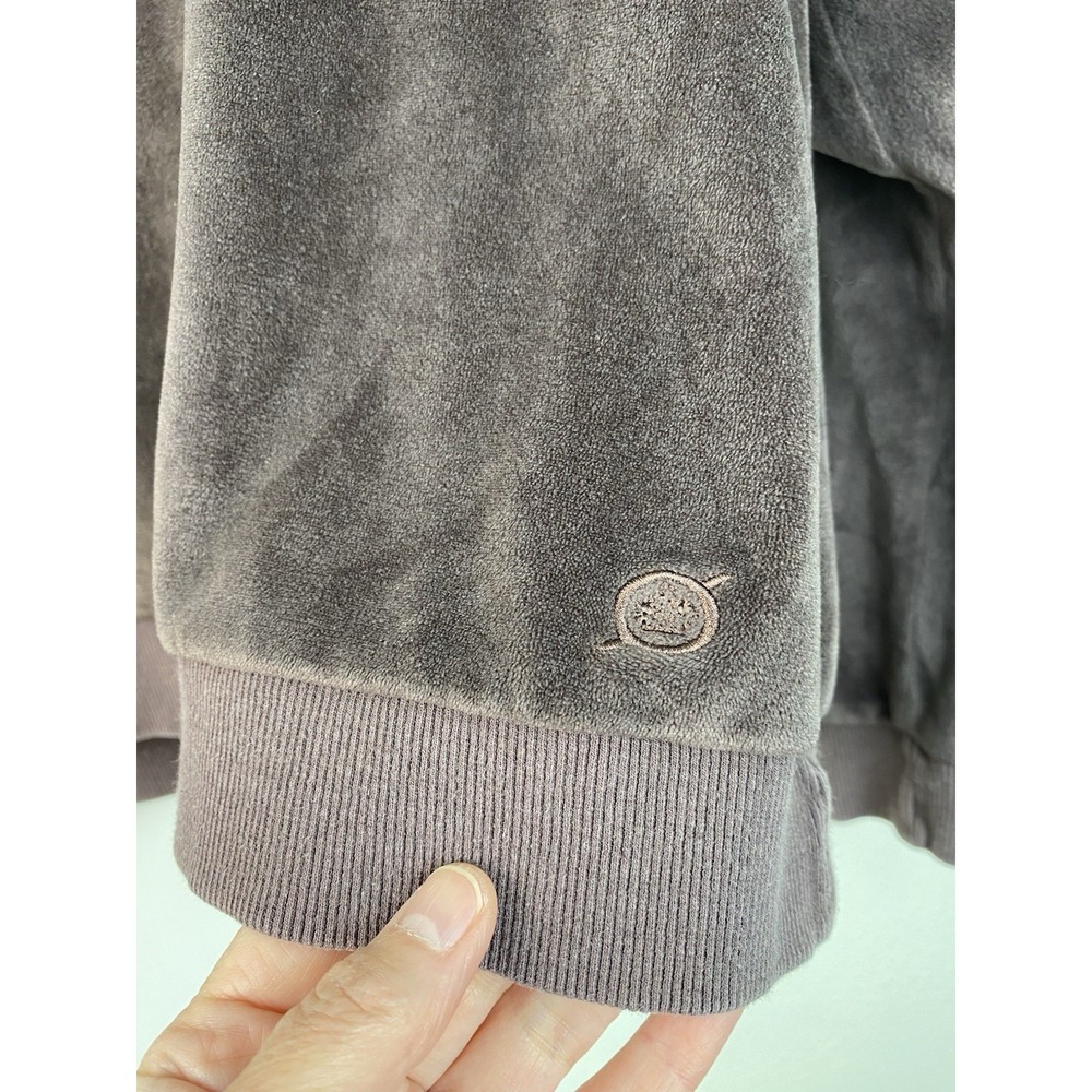 Born Women's M Soft Chocolate Brown Velour Long Sleeve Pullover Top - Picture 2 of 6